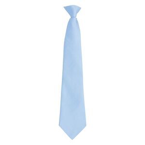 Premier Mens Clip On Tie Fashion ”Colours” Work Tie / Mid Blue